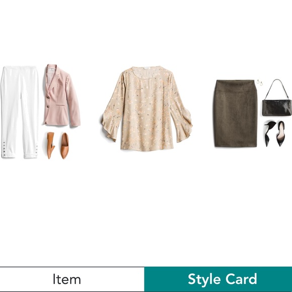 Calvin Klein NWT XL Ruffle sleeve- Tan floral - Picture 2 of 6